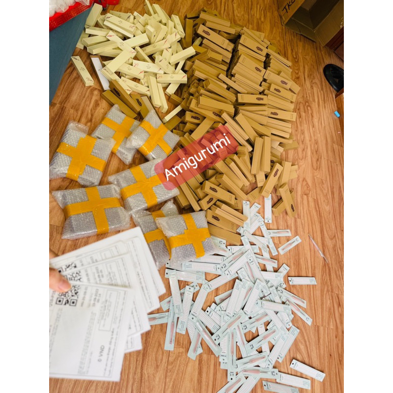 Kim Móc Len Thất Châm Phường Gỗ Táo, Đầu Kim Bằng Thép Không Gỉ, Siêu Mướt, Full Size