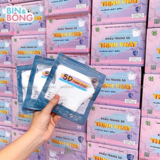 (Siêu rẻ ) Set 100 khẩu trang Thịnh Phát 5D kháng khuẩn