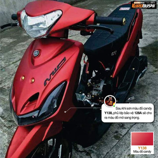 Y138 Sơn xịt Samurai MÀU ĐỎ CANDY
