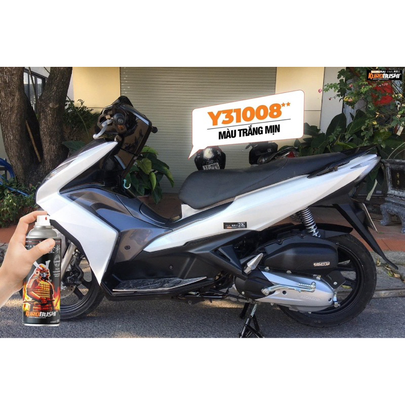 Y31008 Sơn xịt Samurai MÀU TRẮNG MỊN