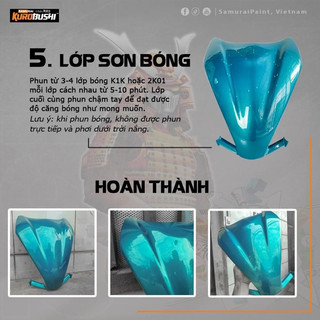 Y132 Sơn xịt Samurai MÀU XANH