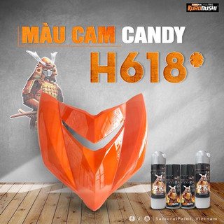 H618 Sơn xịt Samurai MÀU CAM CANDY
