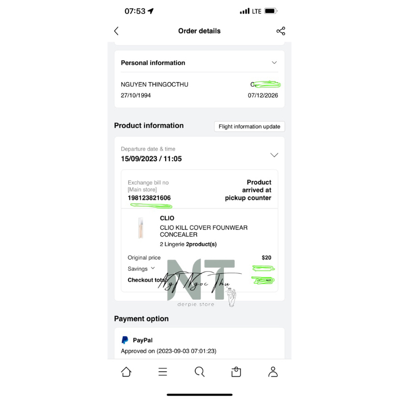 Che Khuyết Điểm Clio Kill Cover Founwear Concealer 6g - kiềm dầu, che phủ cao