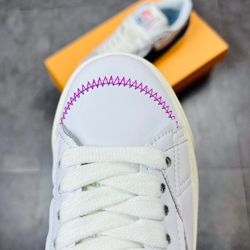 Giày Sneaker Cổ Thấp NK Blazer Low 77 Jumbo Feminino Denim Boucle Jean Swoosh Thổ Cẩm Hàng TC