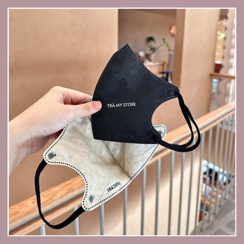 Thùng 50 Chiếc Khẩu trang 6D UNICARE Airfit, khẩu trang 4 lớp kháng khuẩn, phiên bản cao cấp hàng chính hãng UNIMASK