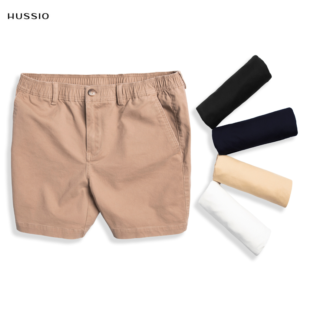 Quần short nam  CHICAGO vải Kaki nhung cao cấp, trẻ trung, lịch lãm, chuẩn form - HUSSIO