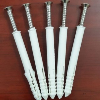 Vít inox .tacke khung bao, nở nhựa. 10*100. vít inox lắp đặt thông minh bắn tường, cửa nhôm