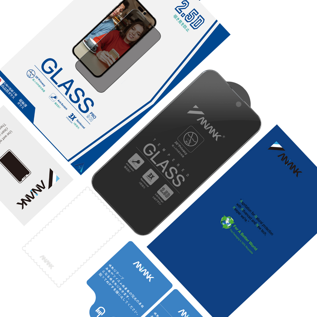 KÍNH CƯỜNG LỰC CHỐNG NHÌN TRỘM IPHONE 15 PRO MAX - 15 PRO - 15 PLUS - 15 ANANK VIỀN 2.5D CHÍNH HÃNG