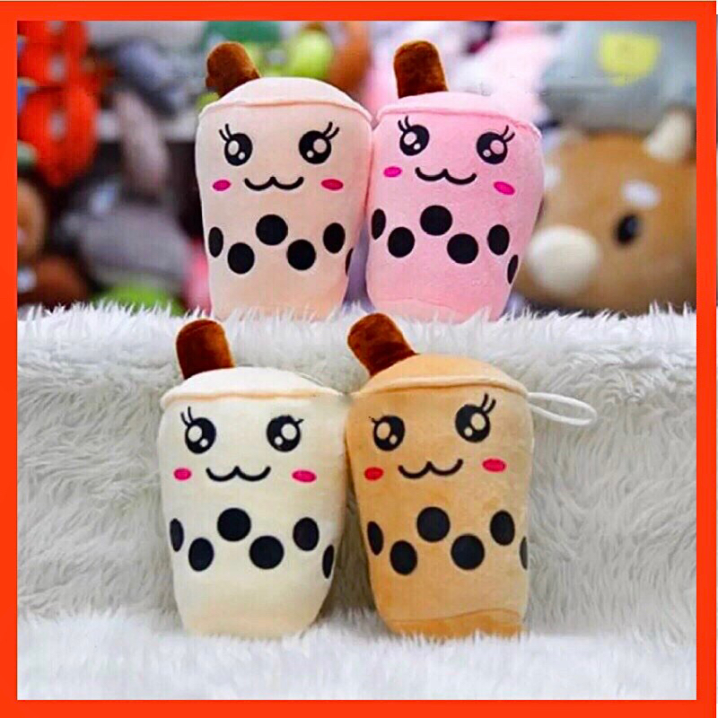 MÓC KHOÁ LY TRÀ SỮA SIÊU CƯNG 15cm,LÔNG NHUNG MỊN