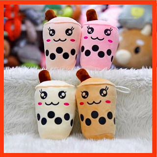 Móc khoá ly trà sữa siêu cưng 15cm,lông nhung mịn