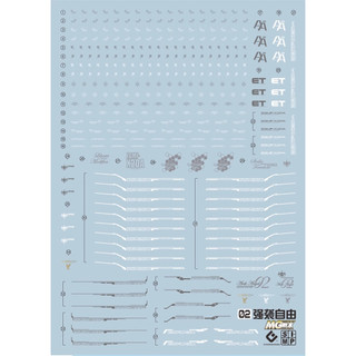 Đề can - Decal nước cho mô hình lắp ráp MGEX Strike Freedom