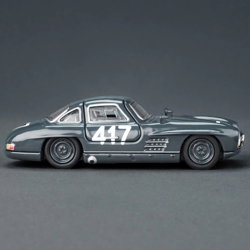 BoonShop Xe mô hình Hot Wheels Elite 64 Series Mercedes-Benz 300 SL - Graphite gray