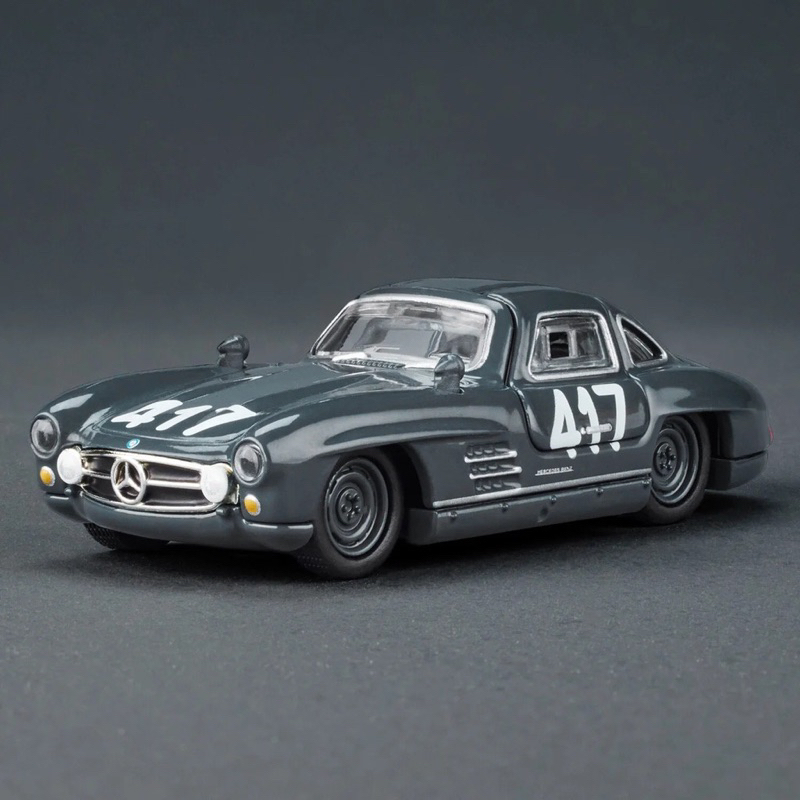 BoonShop Xe mô hình Hot Wheels Elite 64 Series Mercedes-Benz 300 SL - Graphite gray