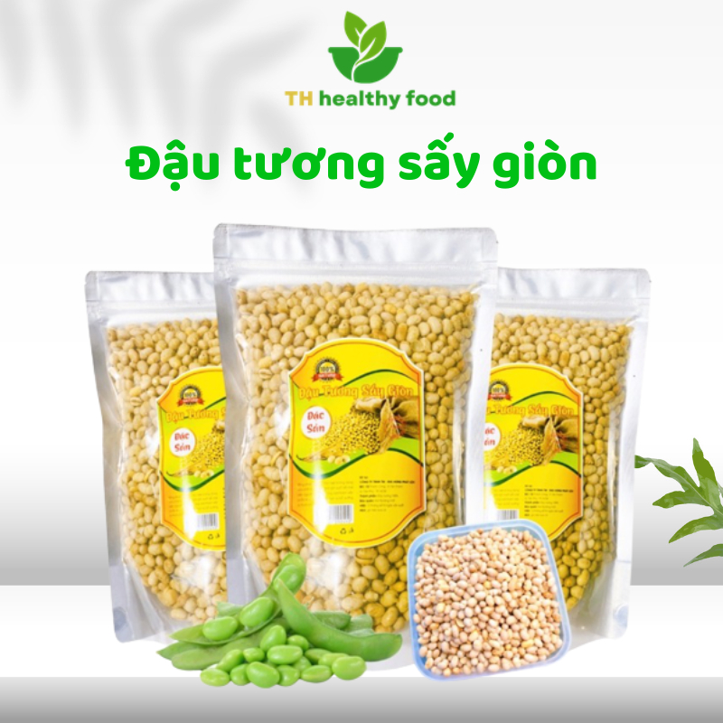 1Kg Đậu Tương Đậu Nành Sấy Giòn Loại 1 Giòn Thơm