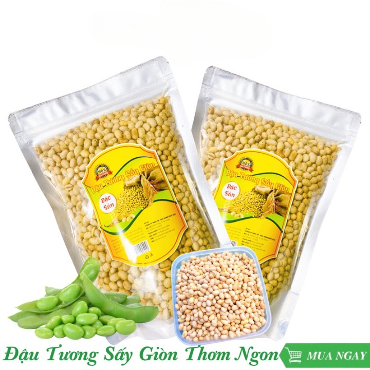 1Kg Đậu Tương Đậu Nành Sấy Giòn Loại 1 Giòn Thơm