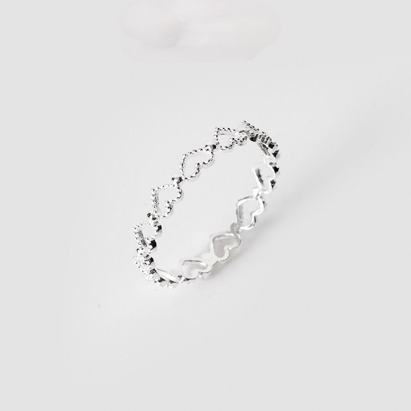 Nhẫn Nữ hìn trái tim, ⚡ nhẫn bạc chuẩn⚡