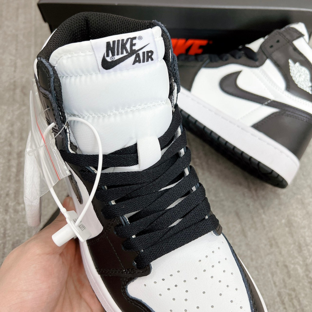 Giày Jordan 1 Panda Cổ Cao, Giày thể thao Jordan, Giày sneaker JD1 High đen trắng cao tặng Full bill box