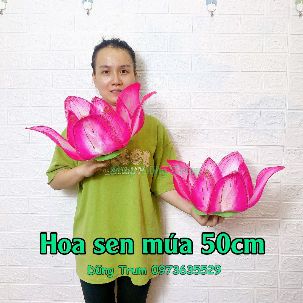 Hoa sen múa văn nghệ siêu đẹp nan sắt đàn hồi dùng cực bền