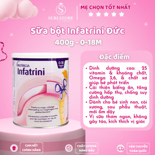 Sữa dinh dưỡng Infatrini nội địa Đức 0-18th 400g