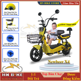 Xe Điện New Beer X4, Mẫu xe điện NEW Beer 2023 bản đầy đủ, Tặng ghế em bé