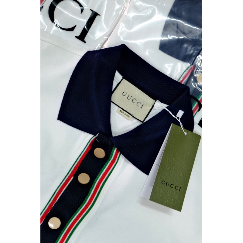 Áo Polo GG Gold Button mới về hàng siêu cấp chuẩn tag mác