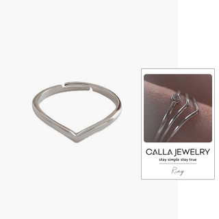 V Ring | Nhẫn bạc mỏ chim phong cách cá tính Calla Jewelry l R014