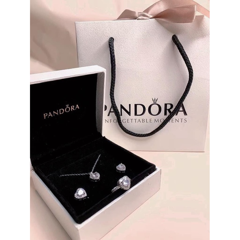 SET 3 chi tiết Nhẫn - Bông tai - Dây chuyền