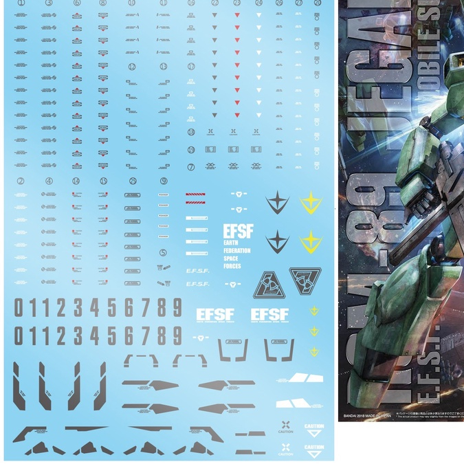 Đề can - Decal nước MG Jegan