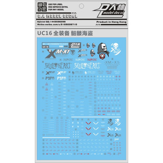Đề can - Decal nước MG Crossbone Fullcloth X1 X2 X3