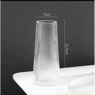 COMBO 2 LỌ HOA THUỶ TINH VIỀN VÀNG 22CM