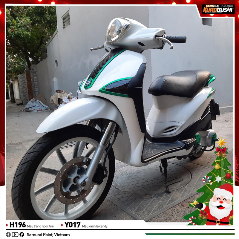 H196 Sơn xịt Samurai MÀU TRẮNG NGỌC TRAI