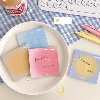 Giấy Nhớ Sticky Note Pad Sunset Gradual Gradient Dreamy Aesthetic (đọc mô tả)