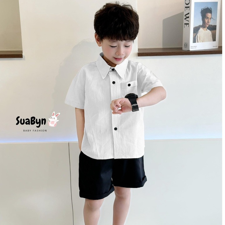 Vest Bé Trai, Bộ Vest Bé Trai  MyaKids Phong Cách Hàn Quốc 3 Chi Tiết Hàng Thiết Kế