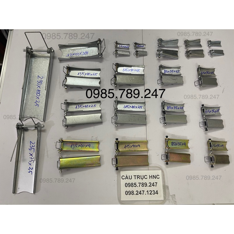 Lưỡi gà, Khóa an toàn cho móc cẩu 1 tấn, 2 tấn, 3 tấn, 5 tấn, 7 tấn, 8 tấn, 10 tấn, 15 tấn, 20 tấn, 30 tấn, 50 tấn,100T