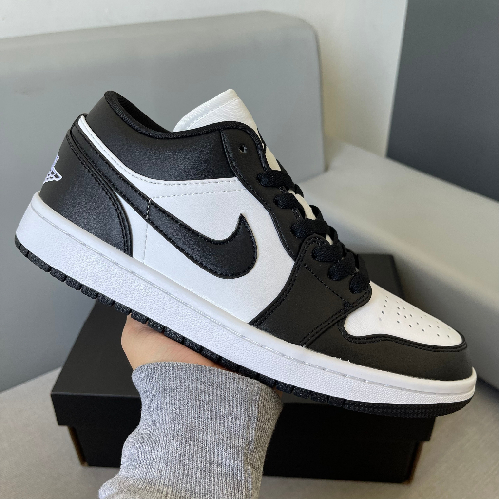Giày_Jordan1 Low Panda da trơn Season 2023, Giày Jordan cổ thấp nam nữ màu đen trắng bản da trơn basic dễ mix đồ,LylyMeo | BigBuy360 - bigbuy360.vn