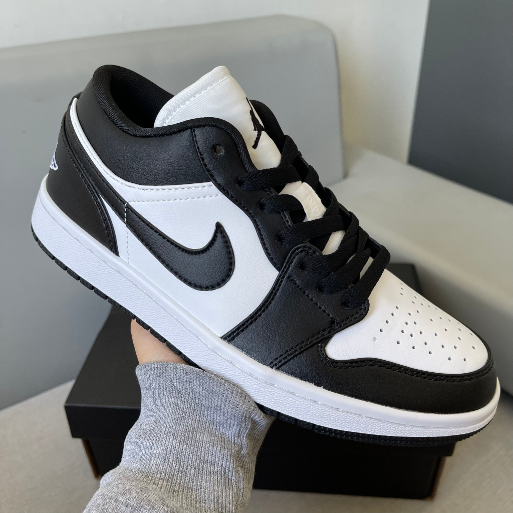 Giày_Jordan1 Low Panda da trơn Season 2023, Giày Jordan cổ thấp nam nữ màu đen trắng bản da trơn basic dễ mix đồ,LylyMeo | BigBuy360 - bigbuy360.vn