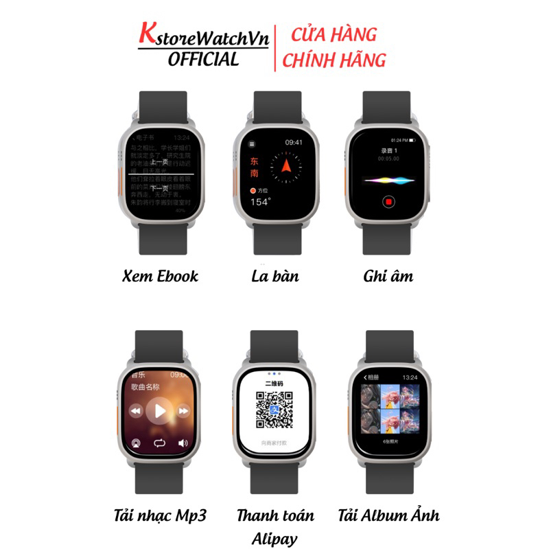 Đồng Hồ Thông Minh Hello Watch 3 Plus Ultra Bộ Nhớ 4Gb Tải Nhạc Mp3 Kết Nối Tai Nghe Đồng Bộ 500 Danh Bạ KstoreWatchVn