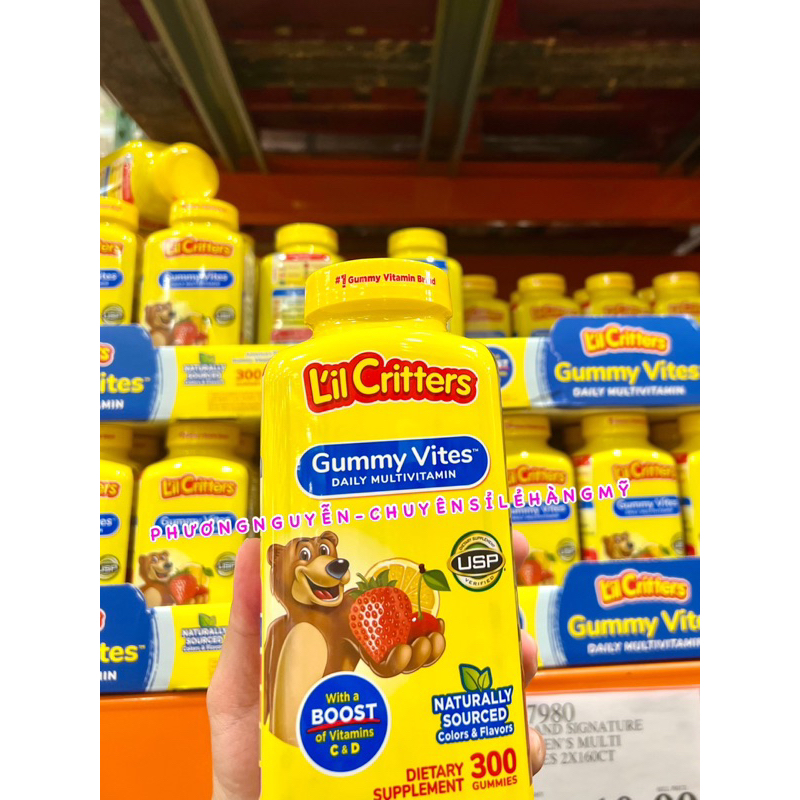 Kẹo Gấu Bổ Sung Vitamin Cho Bé • GUMMY VITES • L'IL CRITTERS