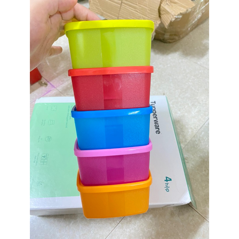 Set 5h dung tích 400ml bảo quản thực phẩm ngăn mát kín mùi, tươi lâu