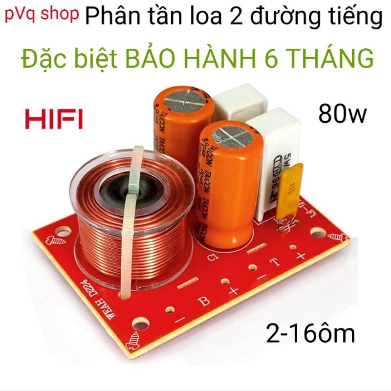 mạch phân tần loa 2 đường tiếng 2way 80w HIFI