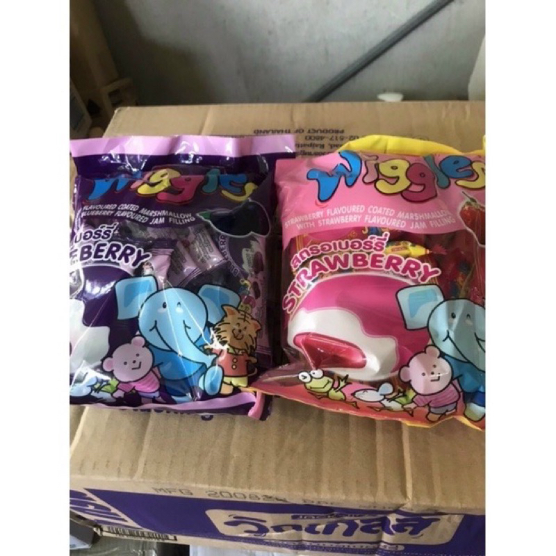 Kẹo Wiggles Jumbo Thái Lan, kẹo dẻo marshmallow gói 144g