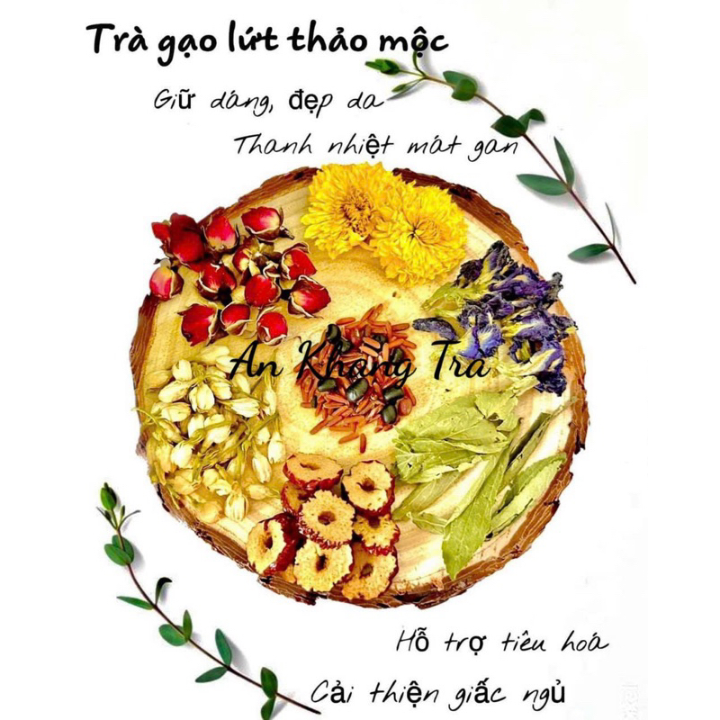 Trà gạo lứt thảo mộc dưỡng nhan