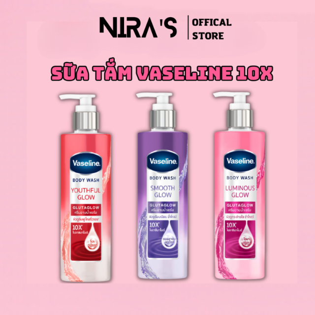 Sữa tắm Vaseline Gluta Glow 10x Body Wash Thái Lan