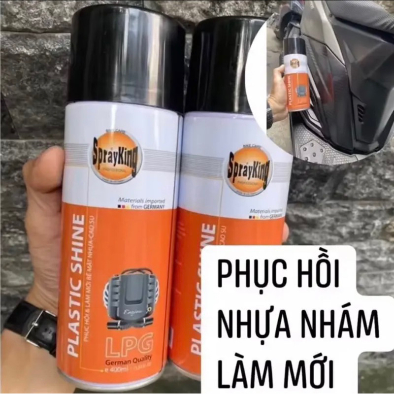 Chai Xịt Làm Mới Nhựa Nhám Sprayking