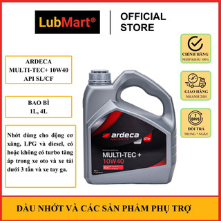 Nhớt xe ô tô ardeca multi-tec + 10w40 can 4l