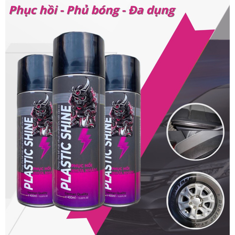 Xịt Phục Hồi Nhựa Nhám Sprayking chai 400ml (mẫu mới)
