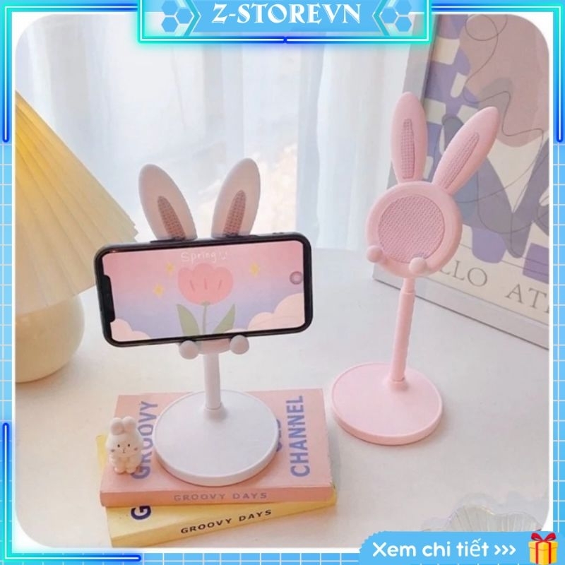 Thỏ giá đỡ điện thoại máy tính để bàn ipad clip trực tiếp lớp học trực tuyến lười biếng phổ quát dễ thương