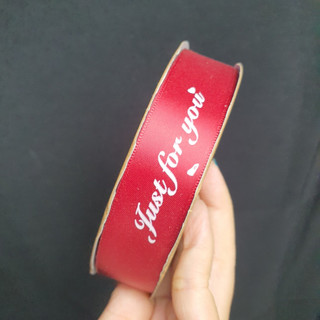 Ruy băng lụa chữ 2.5cm - Giá/2met
