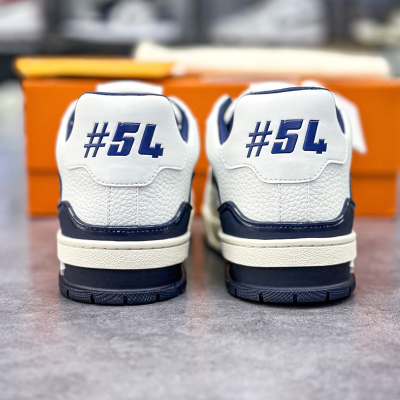 Giày Thể Thao Trainer 54 Màu Full Trắng Dập Chìm Hoa Văn Lệ Vi Full Box