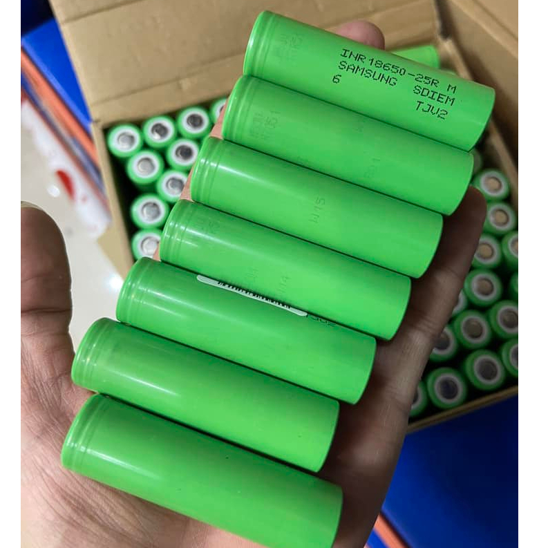 Pin Samsung 25R 18650 - 2500mAh 3.7v dòng xả 25 A
